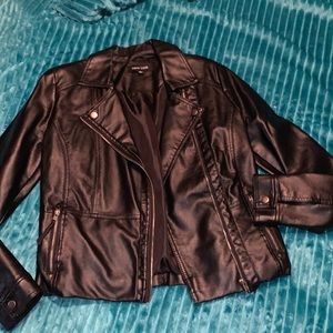 NWOT faux leather jacket